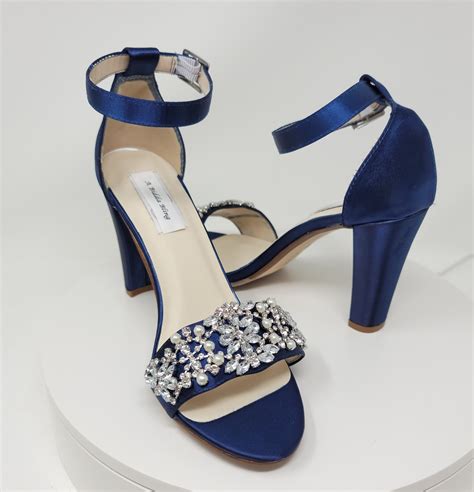 navy blue heels wedding